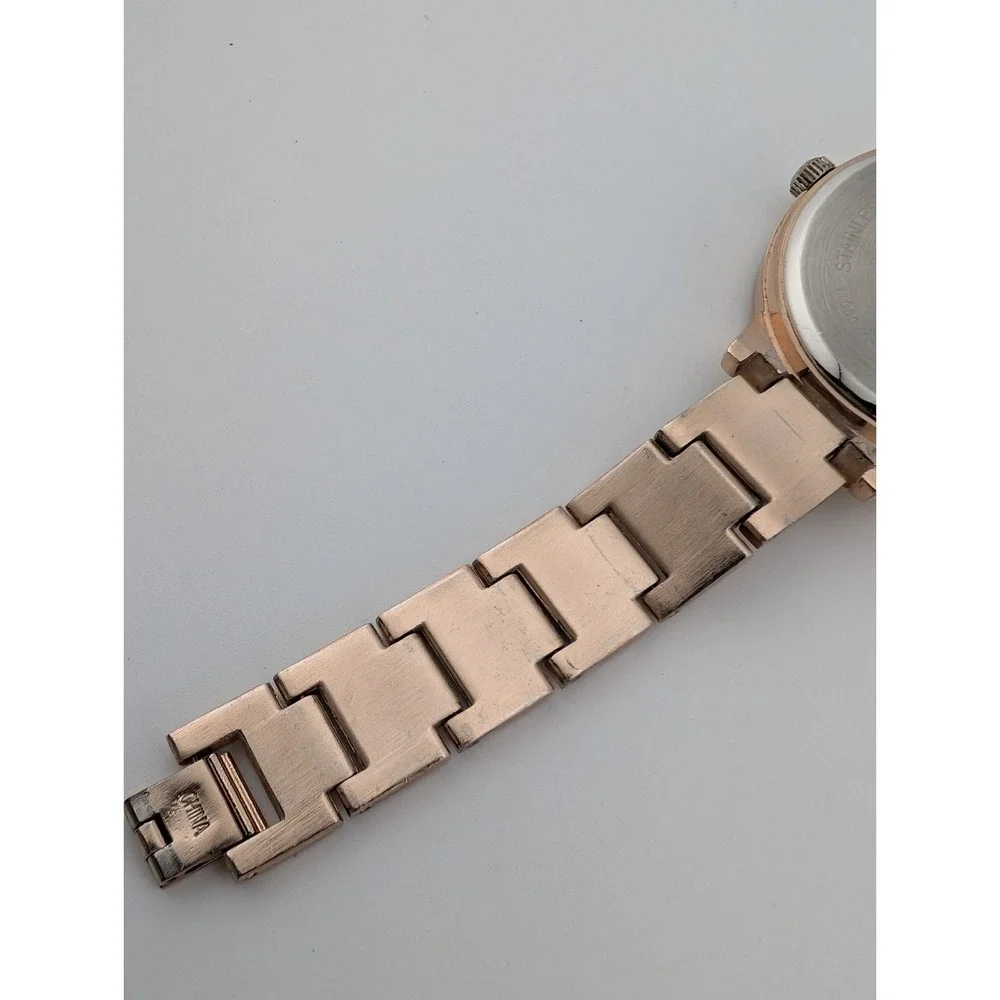Aeropostale Watch Women 36mm Rose Gold Case Rhinestones 7